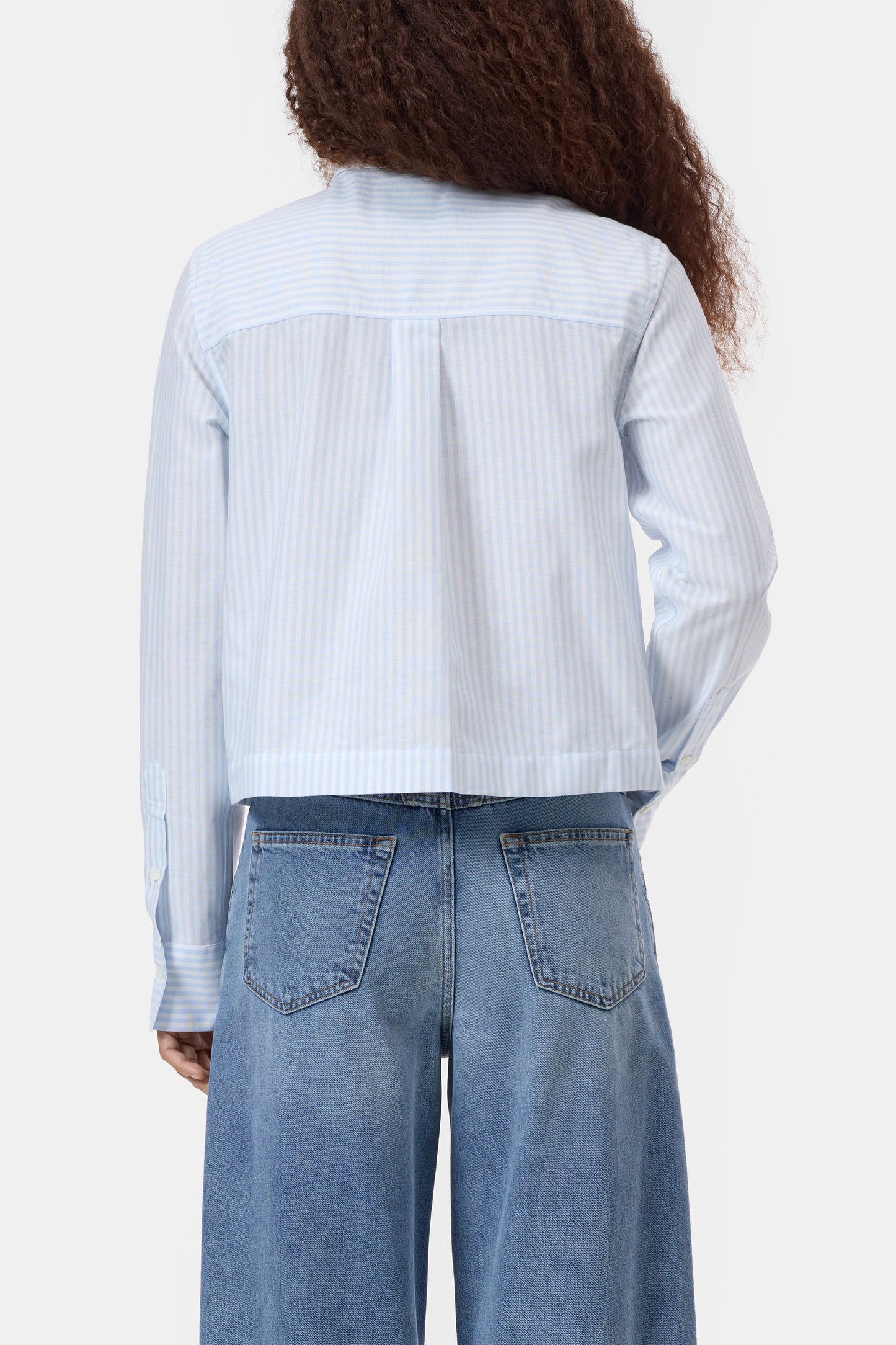 CLOSED CROPPED CLASSIC SHIRT STRIPED