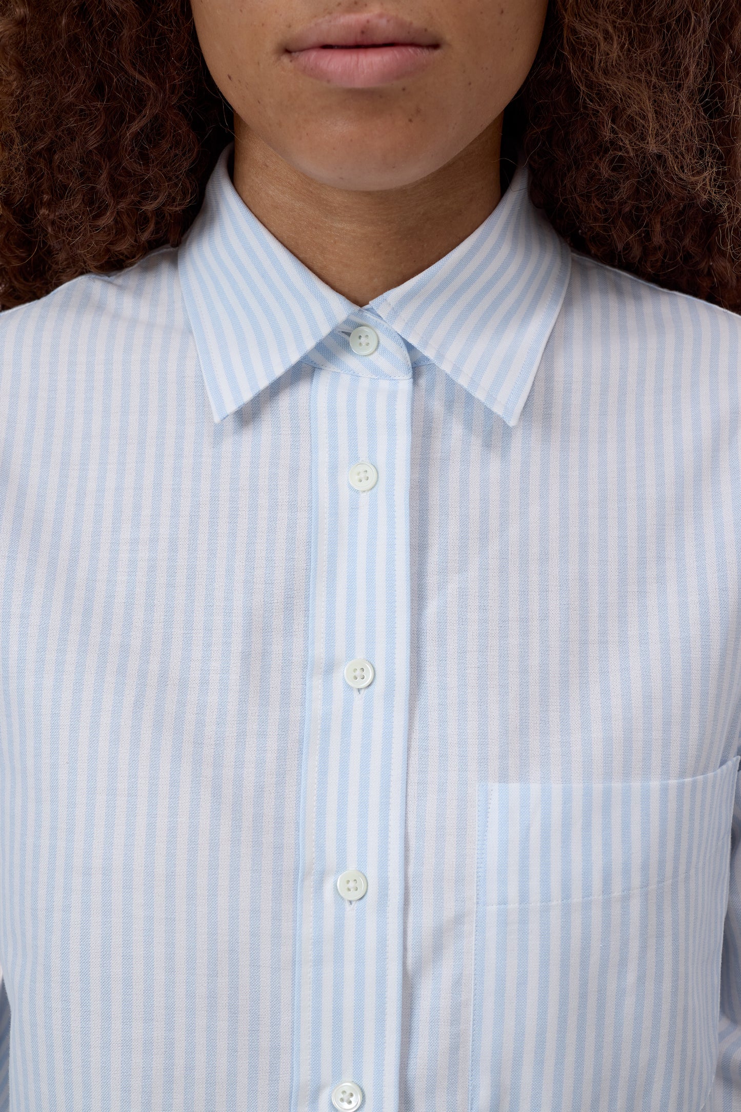 CLOSED CROPPED CLASSIC SHIRT STRIPED