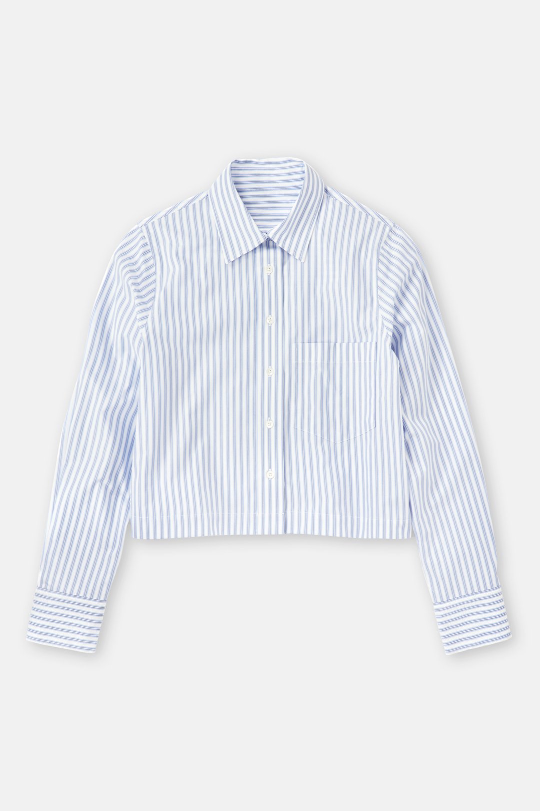 CLOSED CROPPED STRIPED BLOUSE BLUE