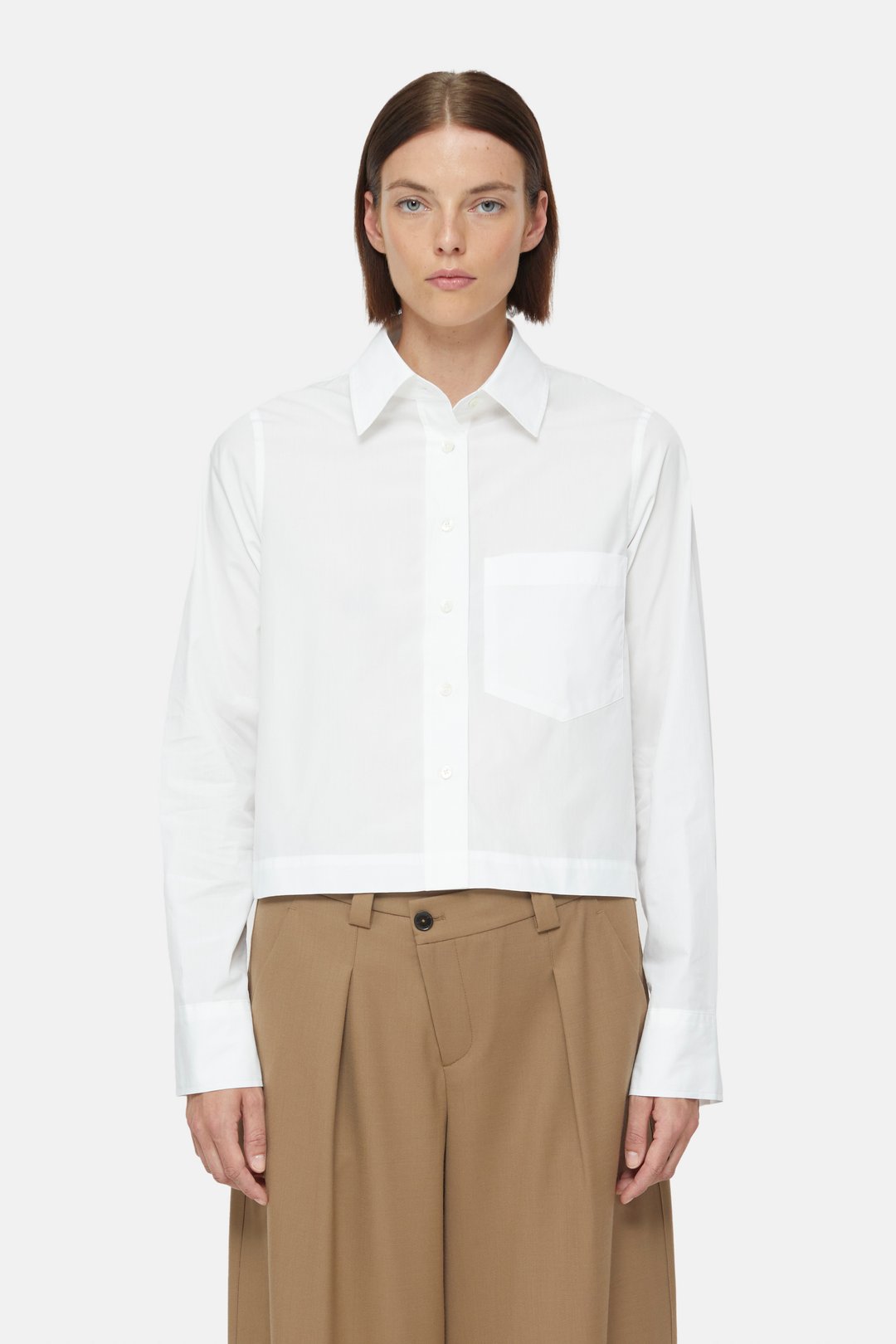 CLOSED CROPPED BLOUSE WHITE