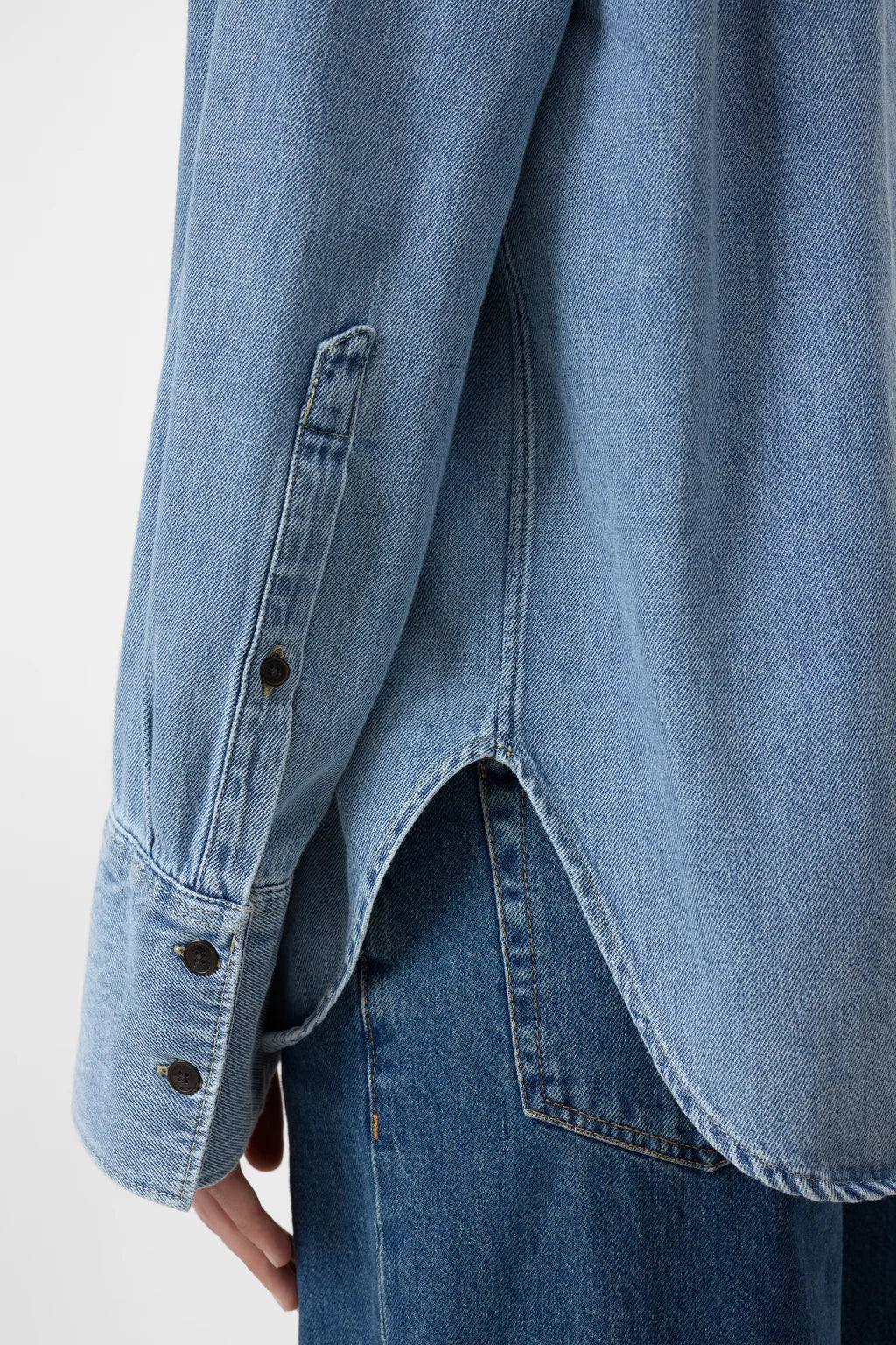 CLOSED DENIM SCARF SHIRT