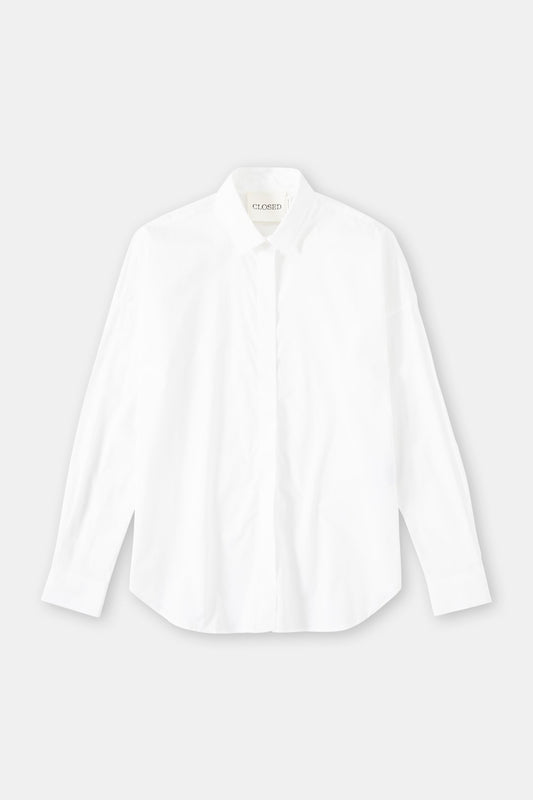 CLOSED DROPPED SHOULDER BLOUSE WHITE - S. LABELS