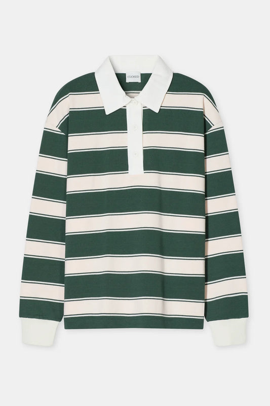 CLOSED RUGBY SHIRT GESTREEPT