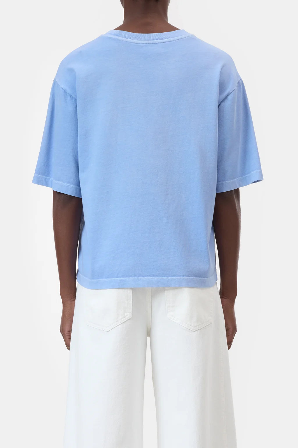 CLOSED BOXY TEE MET BADGE SKY BLUE - S. LABELS