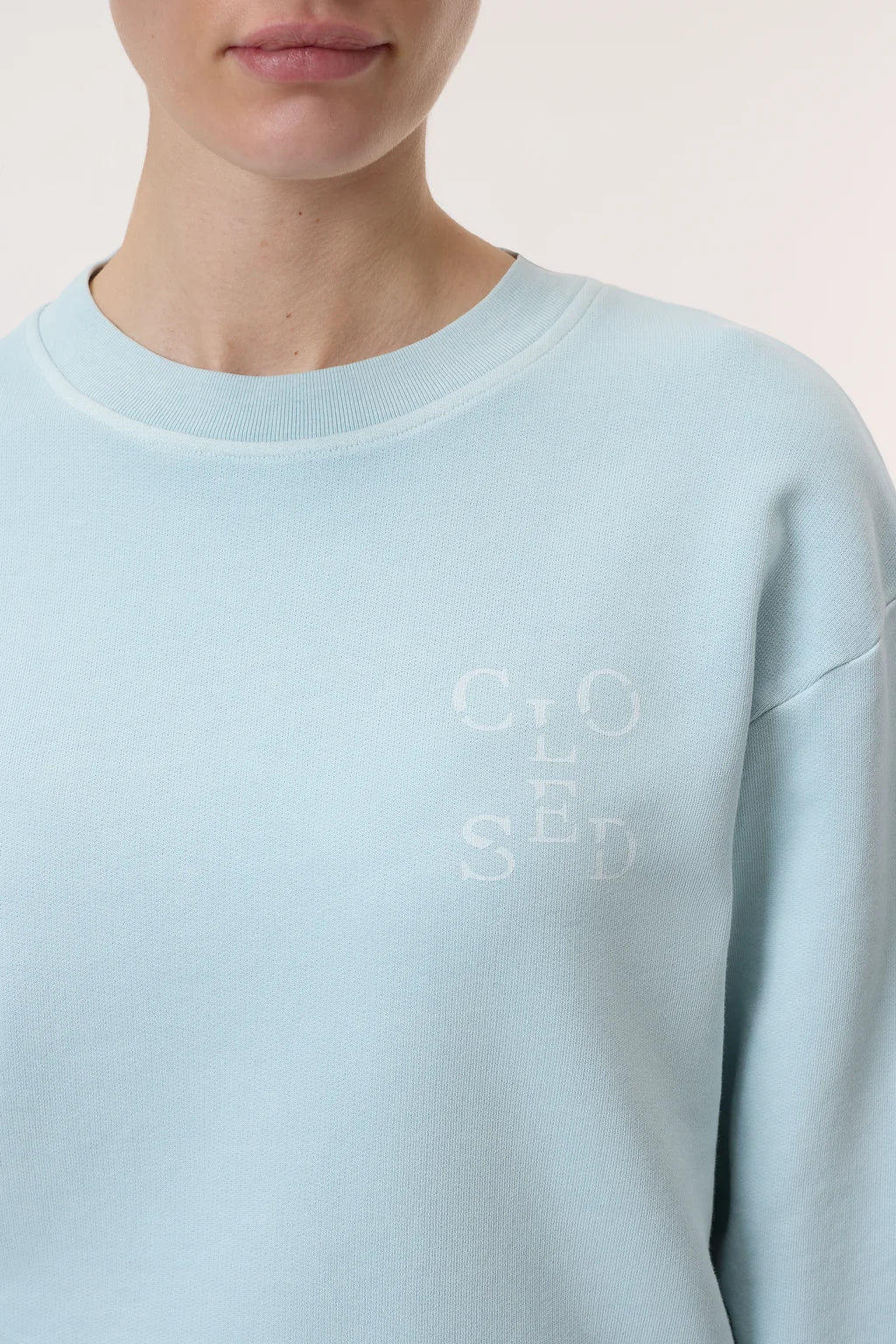 CLOSED SWEATSHIRT LICHTBLAUW