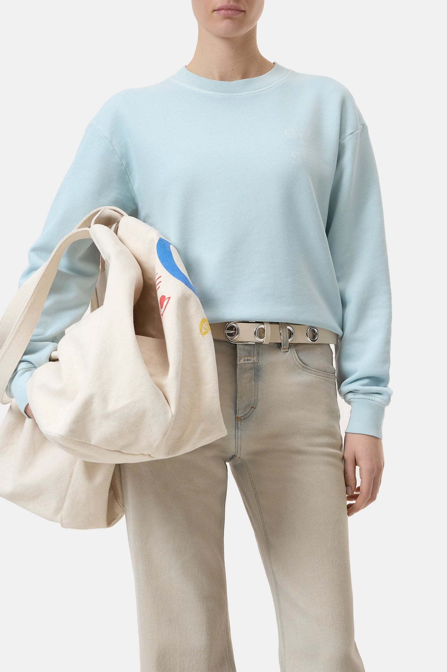 CLOSED SWEATSHIRT LICHTBLAUW