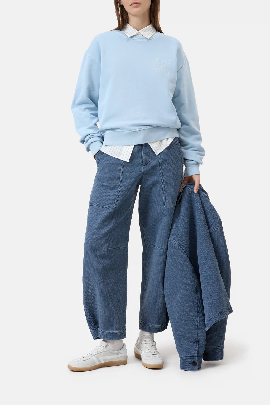 CLOSED SWEATSHIRT LICHTBLAUW