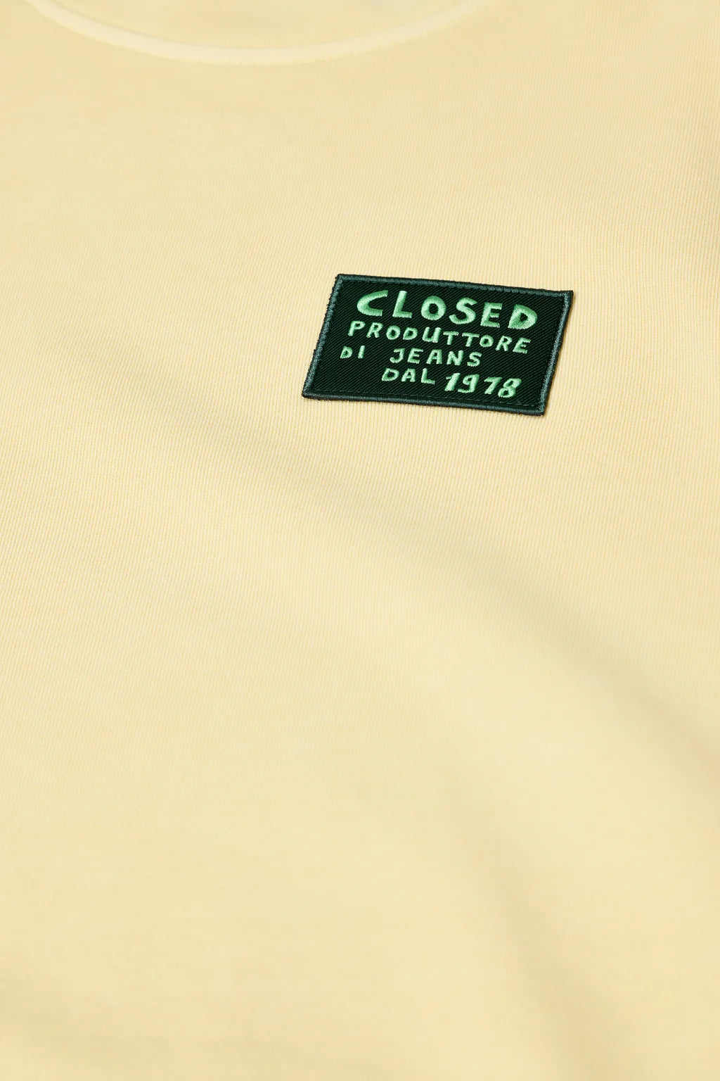 CLOSED SWEATER MET BADGE SOFT LEMON - S. LABELS