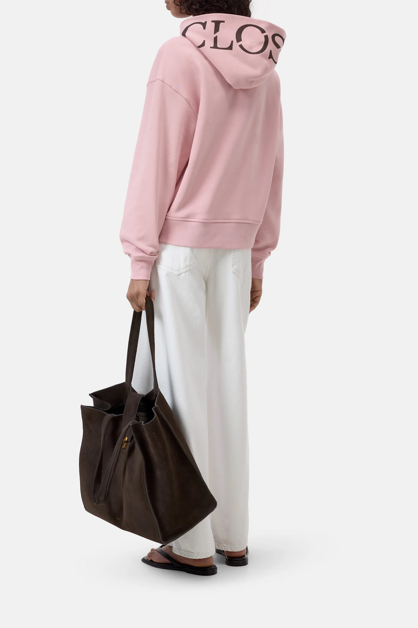 CLOSED LOGO HOODIE POWDER PINK