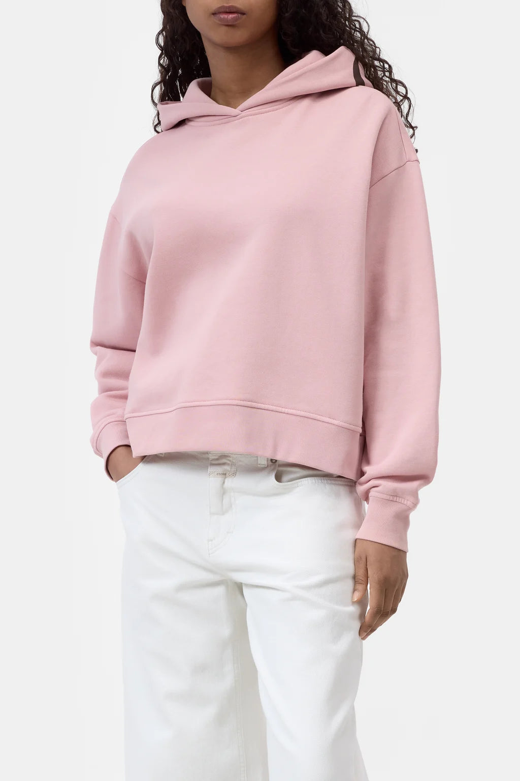 CLOSED LOGO HOODIE POWDER PINK