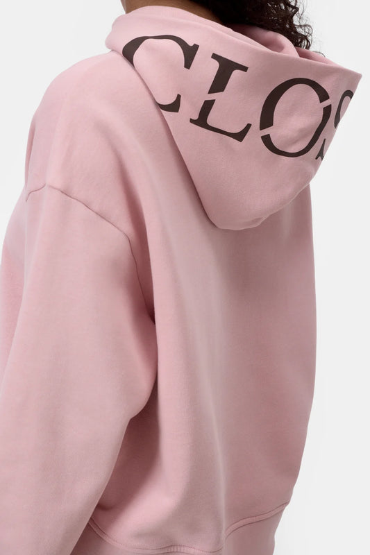 CLOSED LOGO HOODIE POWDER PINK
