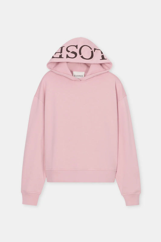 CLOSED LOGO HOODIE POWDER PINK