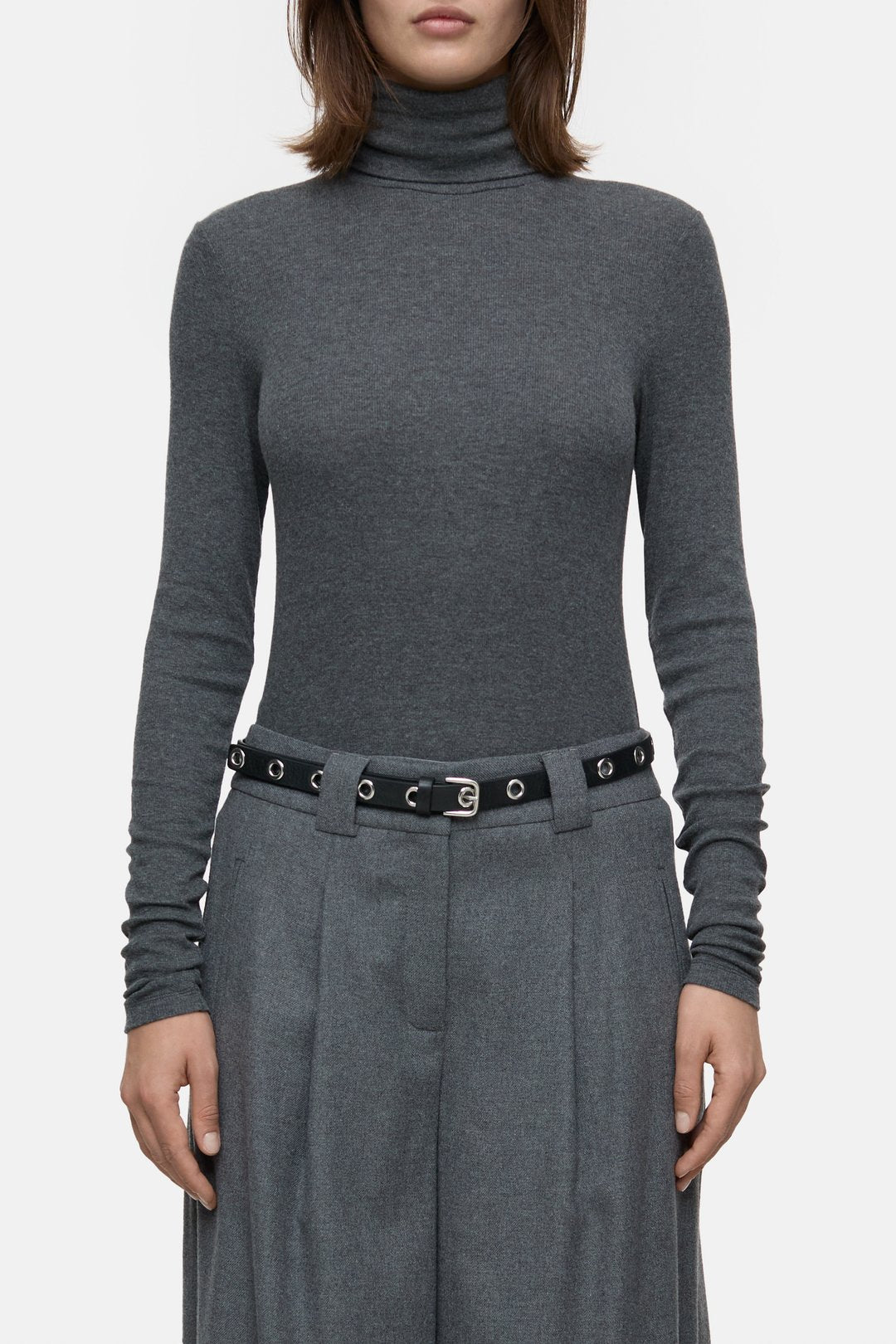 CLOSED WOOL BLEND TURTLENECK GREY