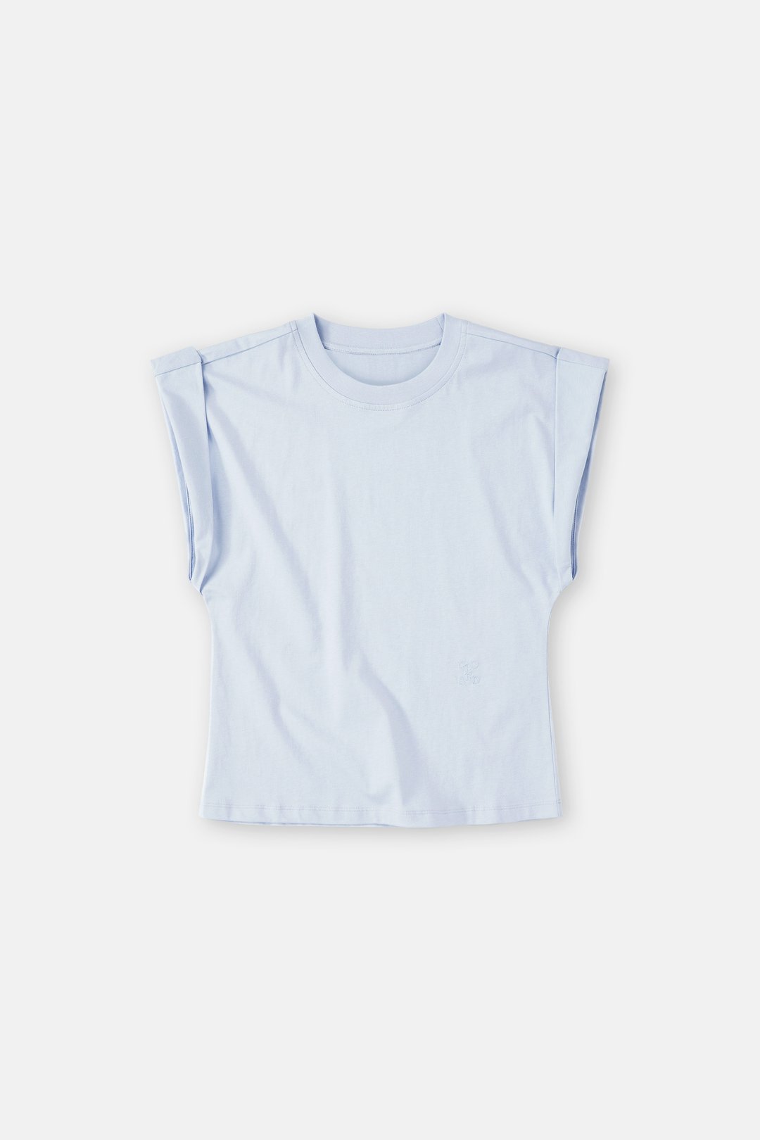 CLOSED SHORT SLEEVE TOP LIGHT BLUE - S. LABELS
