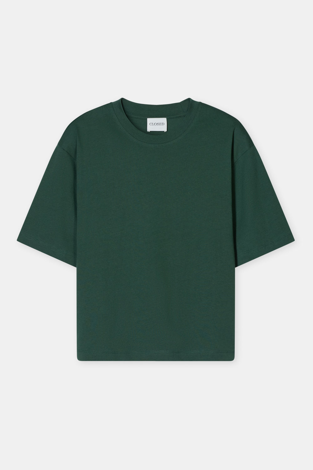 CLOSED BOXY TEE MET OPDRUK GREEN - S. LABELS