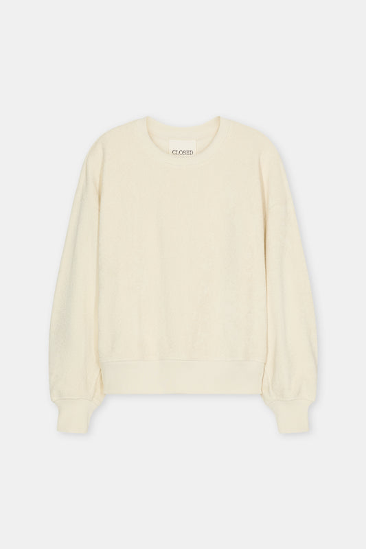 CLOSED FRENCH TERRY SWEATER CREAM