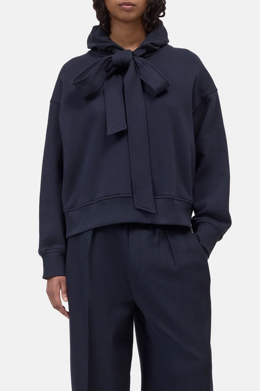 CLOSED BOW TIE HOODIE DARK NIGHT