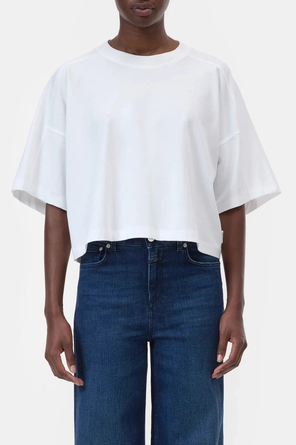 CLOSED BOXY TEE MET YOKE WIT - S. LABELS