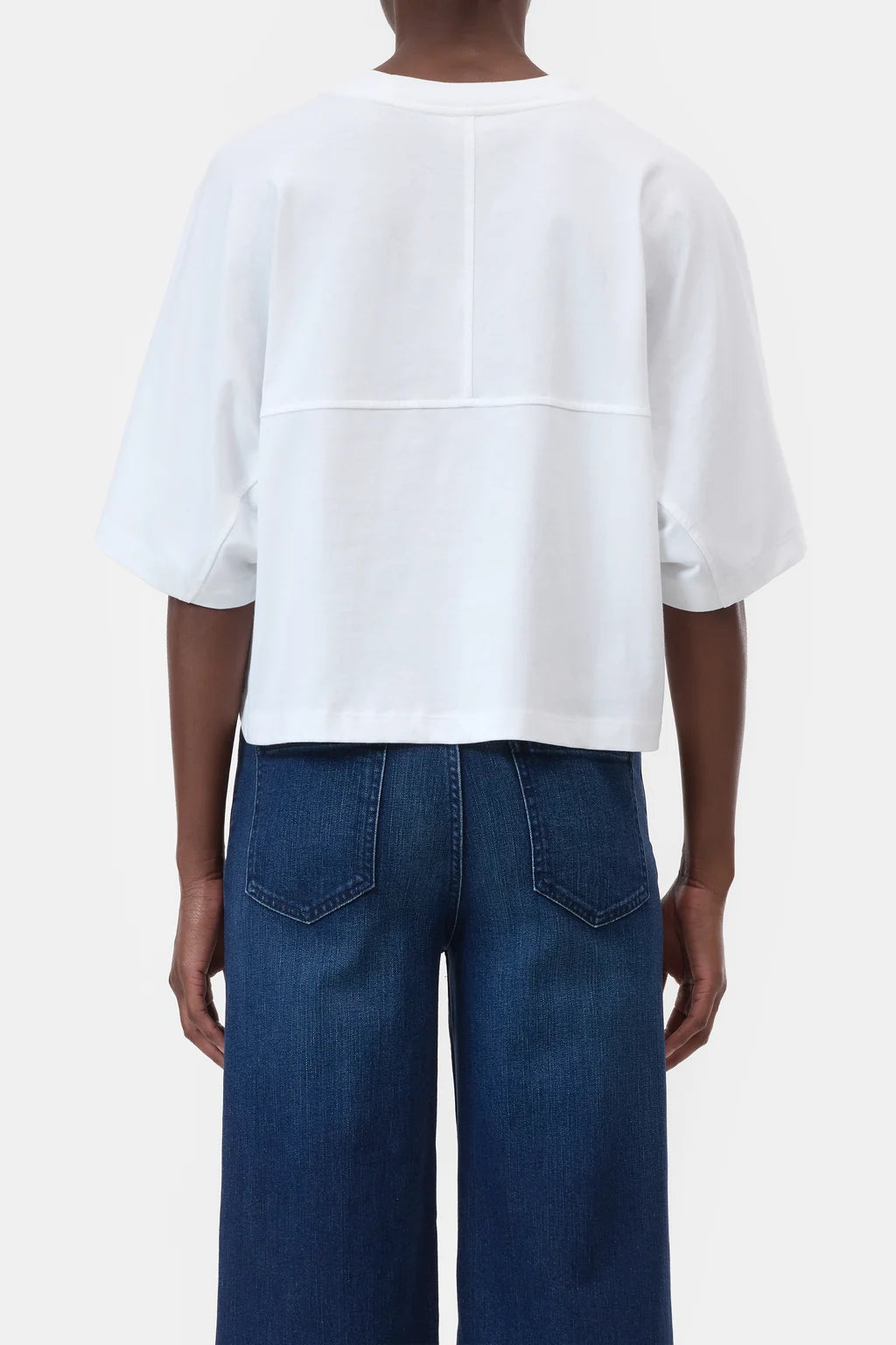 CLOSED BOXY TEE MET YOKE WIT - S. LABELS