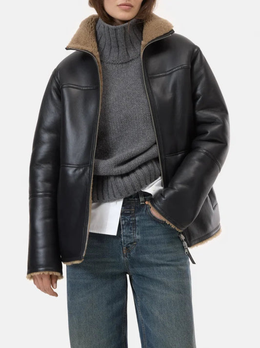 CLOSED REVERSIBLE SHEARLING JACKET