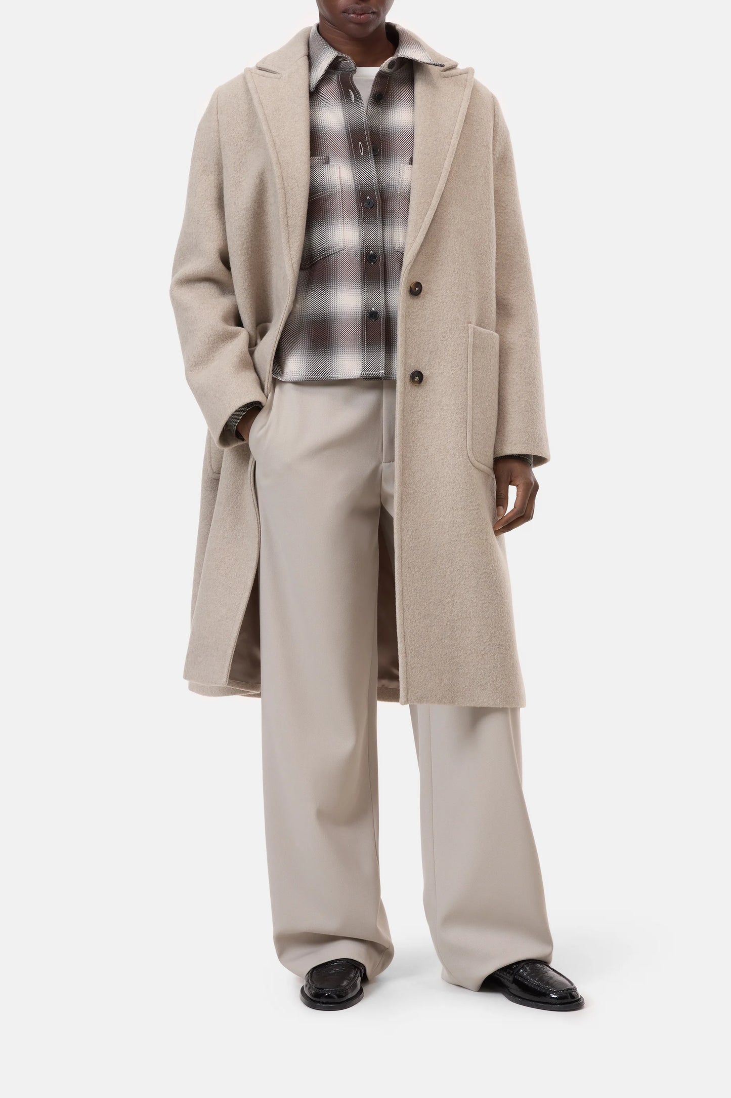 CLOSED KLASSIEKE WOLMIX MANTEL BEIGE