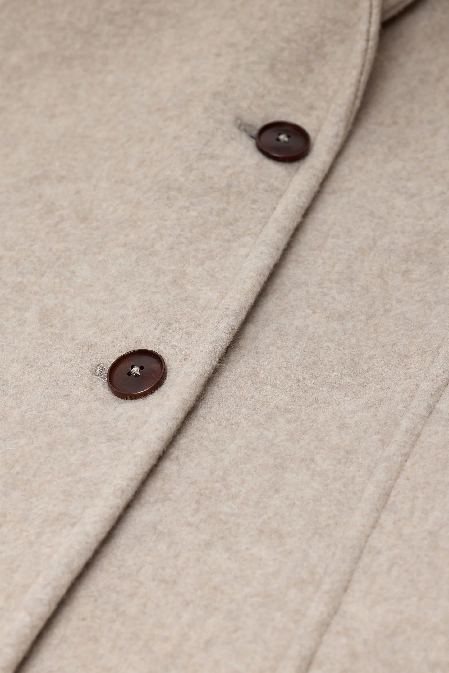 CLOSED KLASSIEKE WOLMIX MANTEL BEIGE