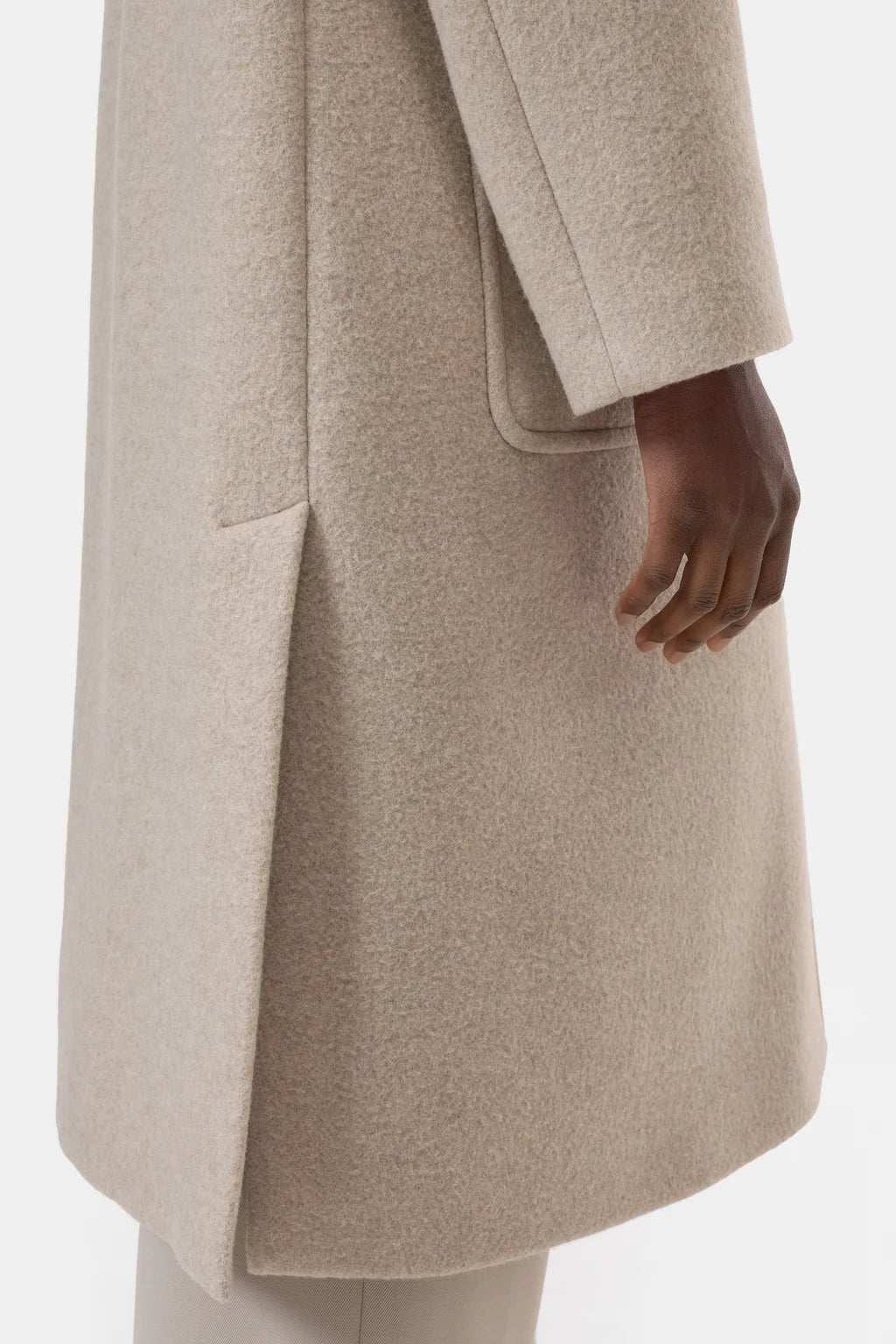 CLOSED KLASSIEKE WOLMIX MANTEL BEIGE