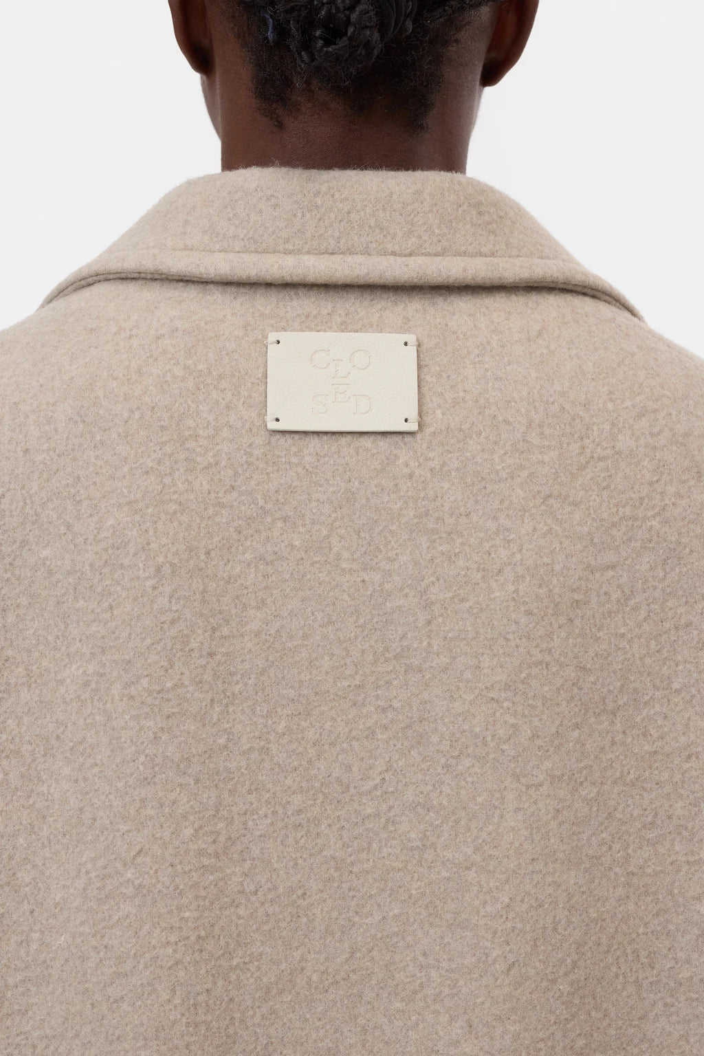 CLOSED KLASSIEKE WOLMIX MANTEL BEIGE