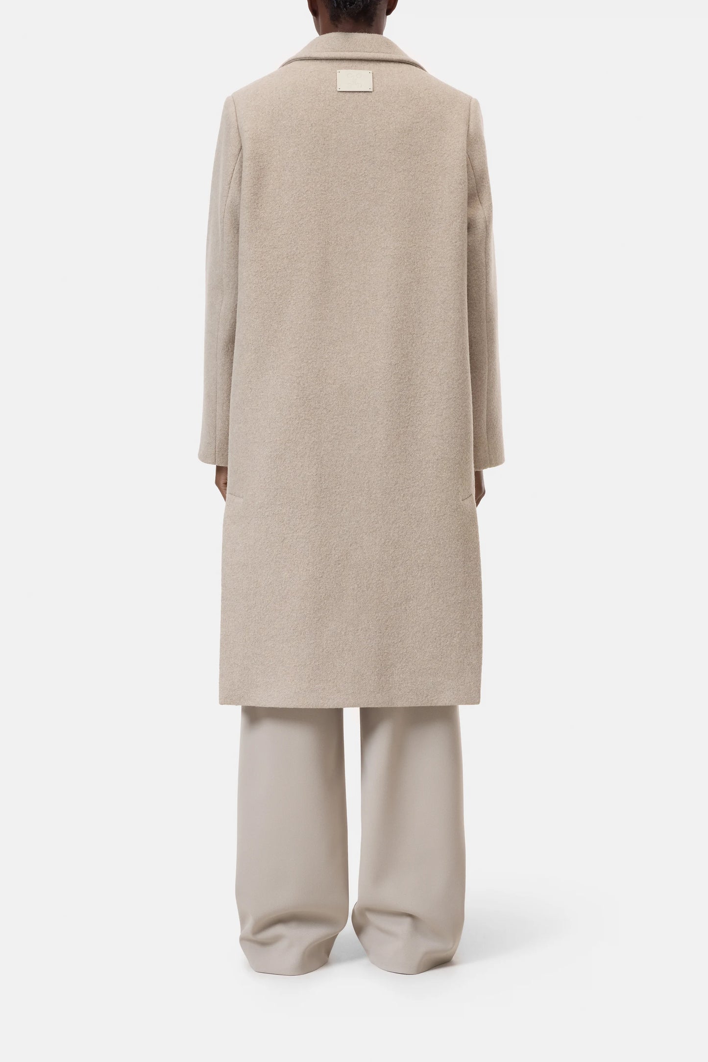 CLOSED KLASSIEKE WOLMIX MANTEL BEIGE