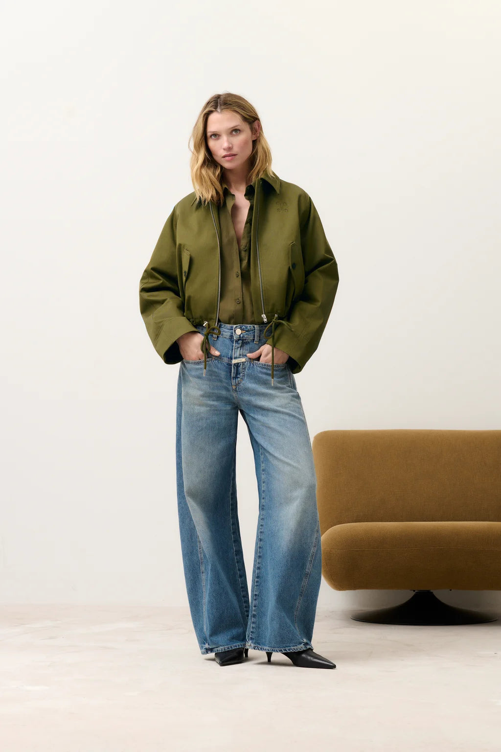 CLOSED BLOUSON JACK DEEP OLIVE - S. LABELS