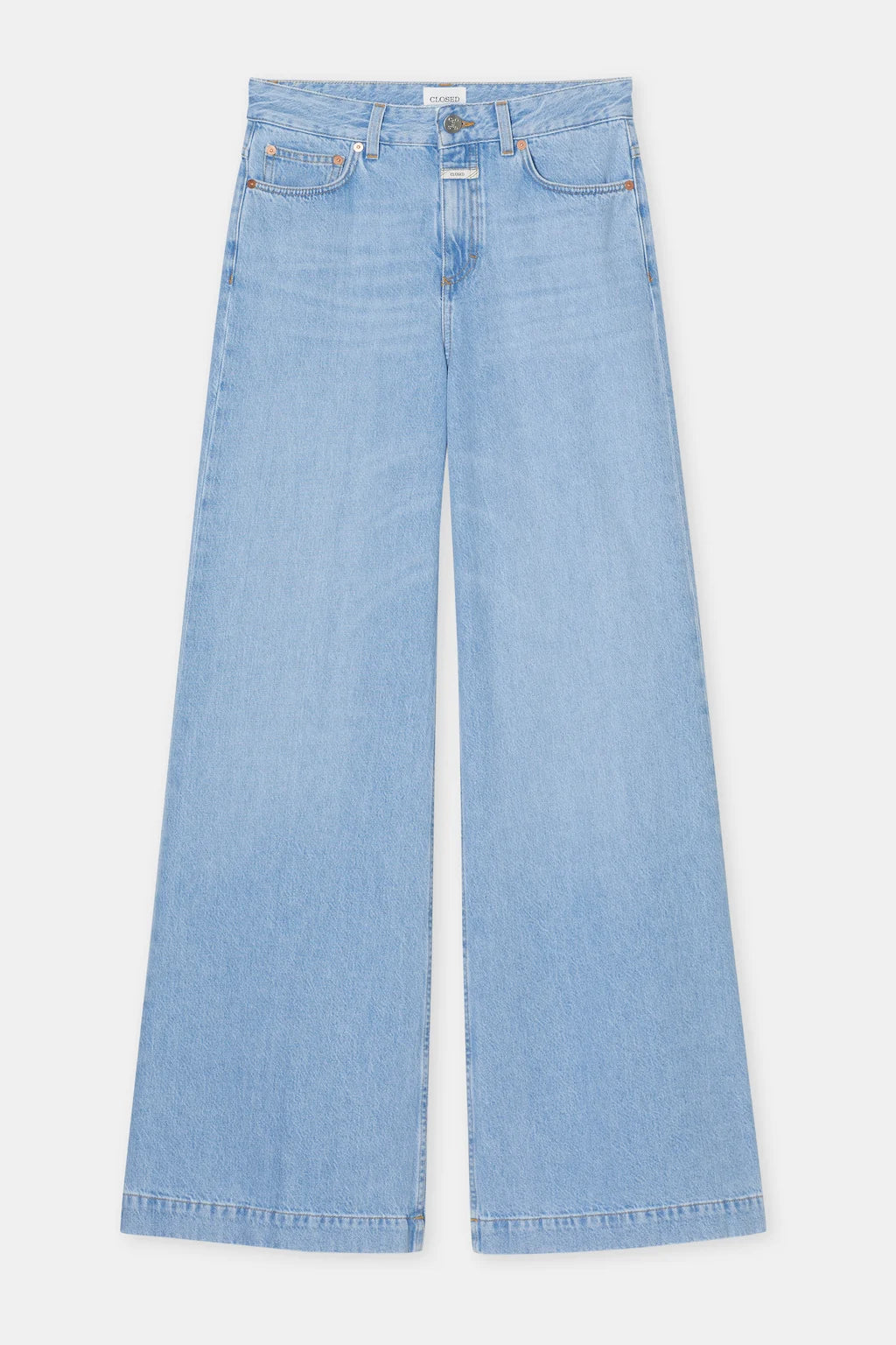 CLOSED GLOW-UP WIDE FIT FLARED LEG LIGHT BLUE