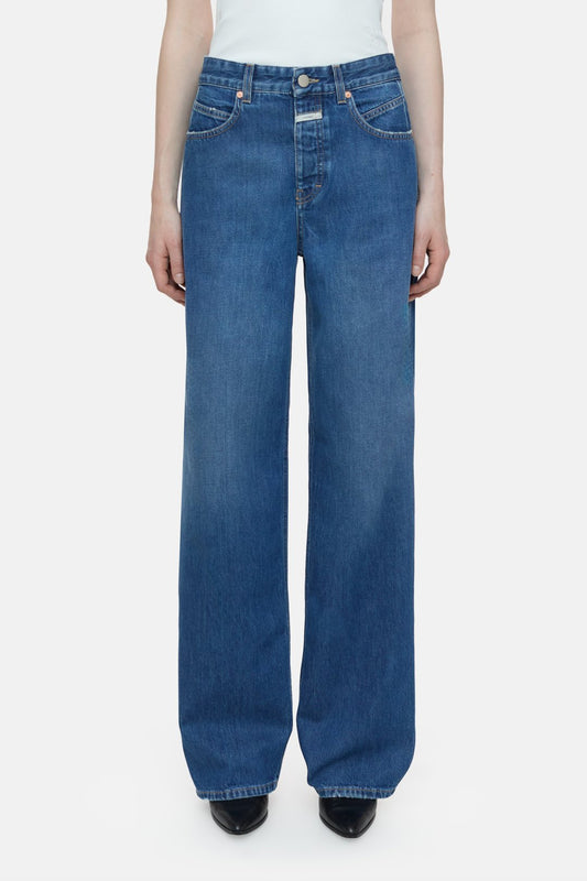 CLOSED NIKKA - WIDE JEANS - MID BLUE