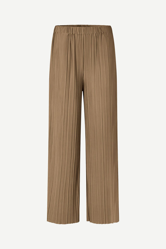 SAMSOE UMA TROUSERS CHESTNUT