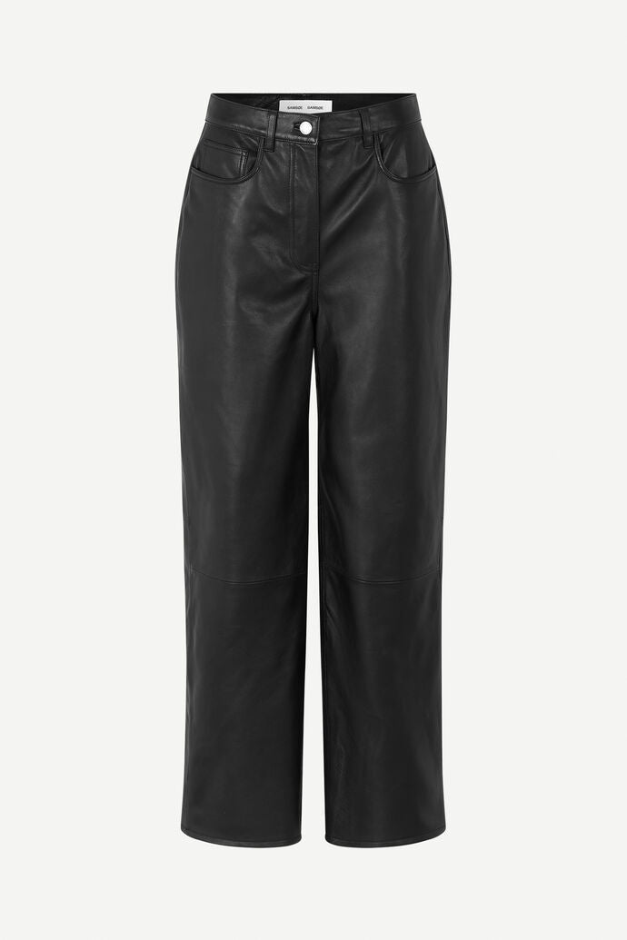 SAMSOE SHEEY LEATHER TROUSERS