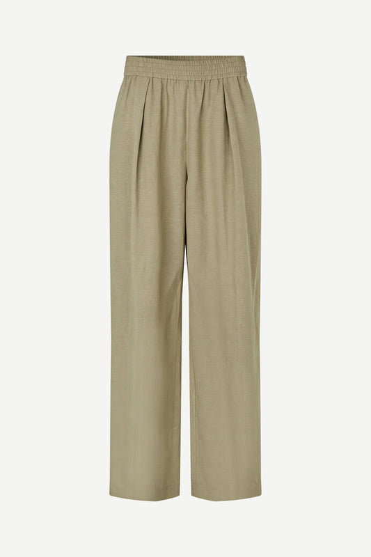SAMSOE SAJULIA TROUSERS LIGHT OLIVE - S. LABELS