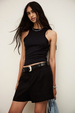 BA&SH TOP GEMMA NIGHT BLUE - S. LABELS