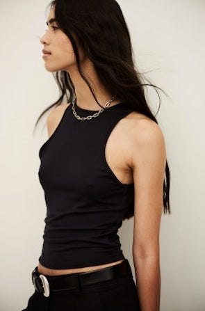 BA&SH TOP GEMMA NIGHT BLUE - S. LABELS