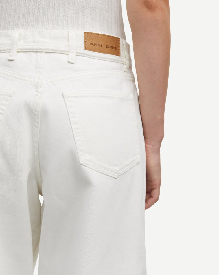 SAMSOE SAHARPER JEANS BELT WHITE
