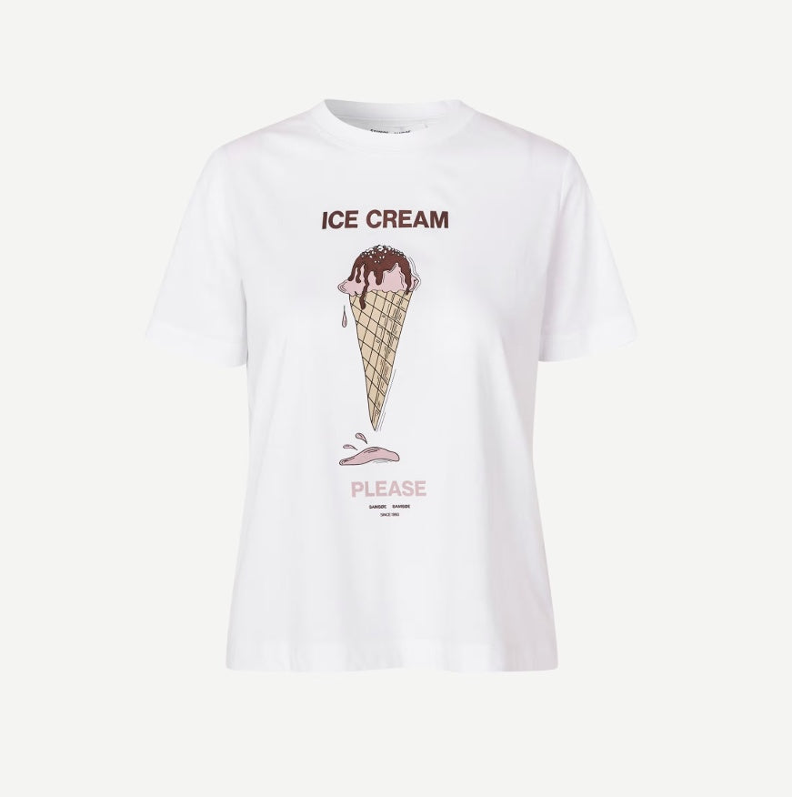 SAMSOE SACAMINO TEE ICE CREAM