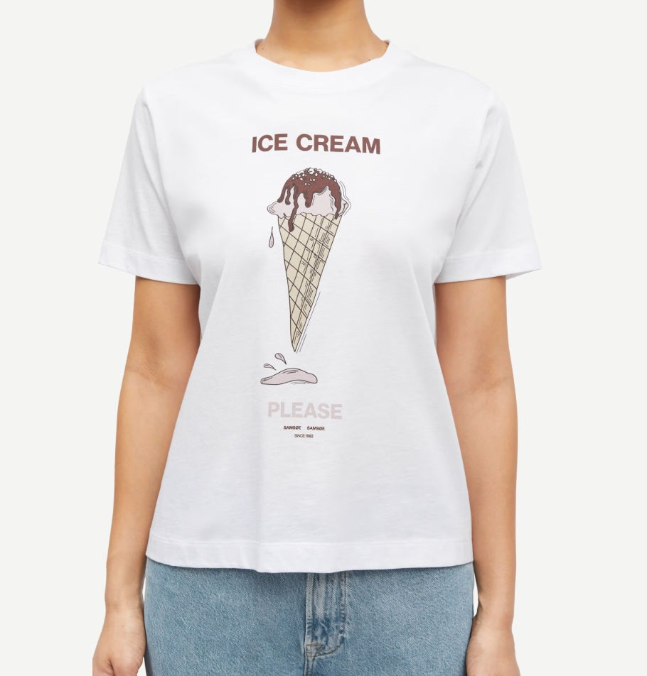 SAMSOE SACAMINO TEE ICE CREAM