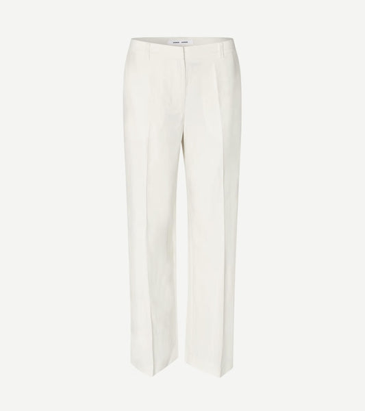 SAMSOE SALARAY TROUSERS OFF-WHITE