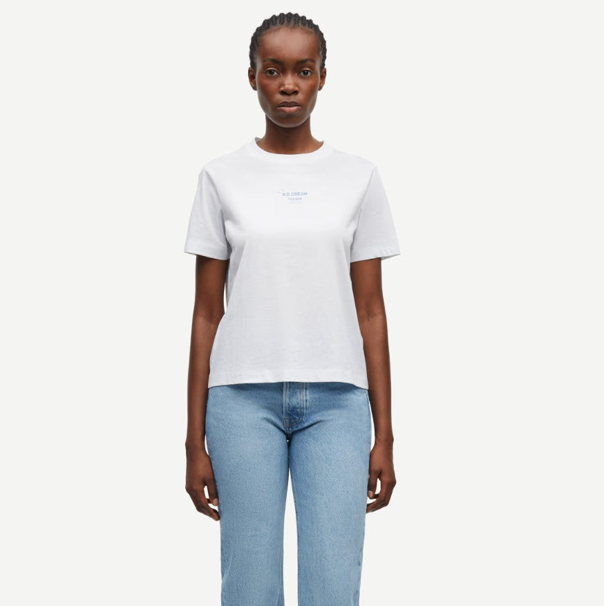 SAMSOE SACAMINO TEE BLUE