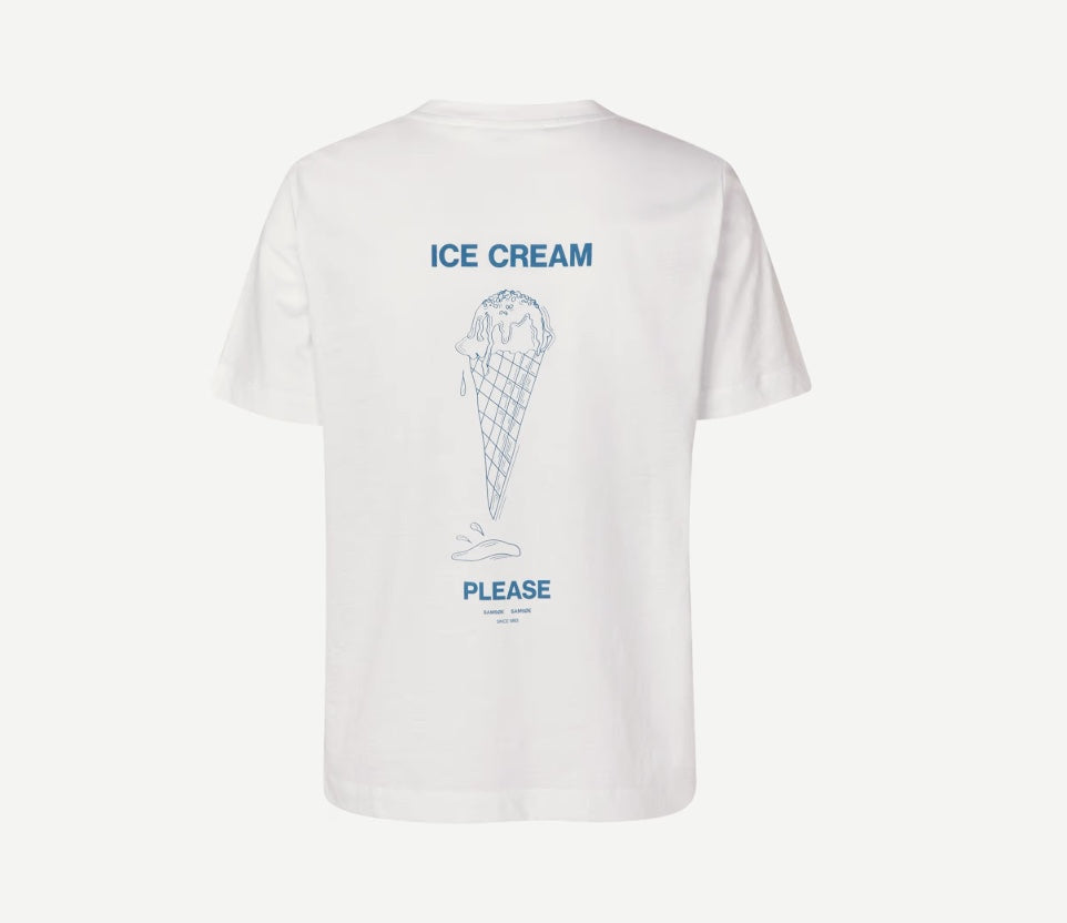 SAMSOE SACAMINO TEE BLUE