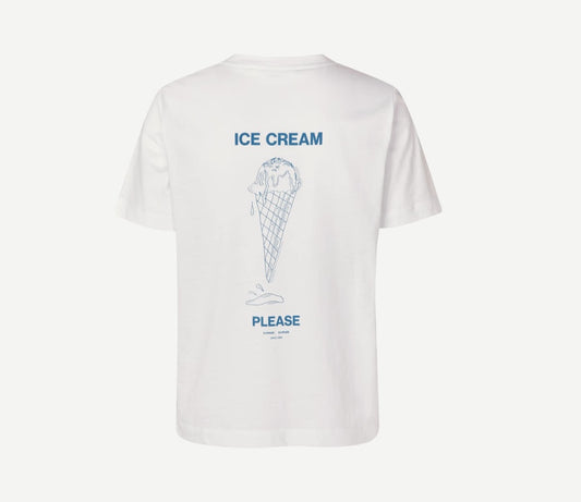 SAMSOE SACAMINO TEE BLUE