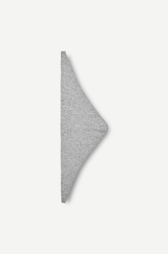 SAMSOE TRIANGLE SCARF GREY