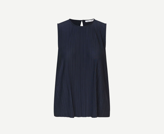 SAMSOE SAUMA O-N TOP BLAUW
