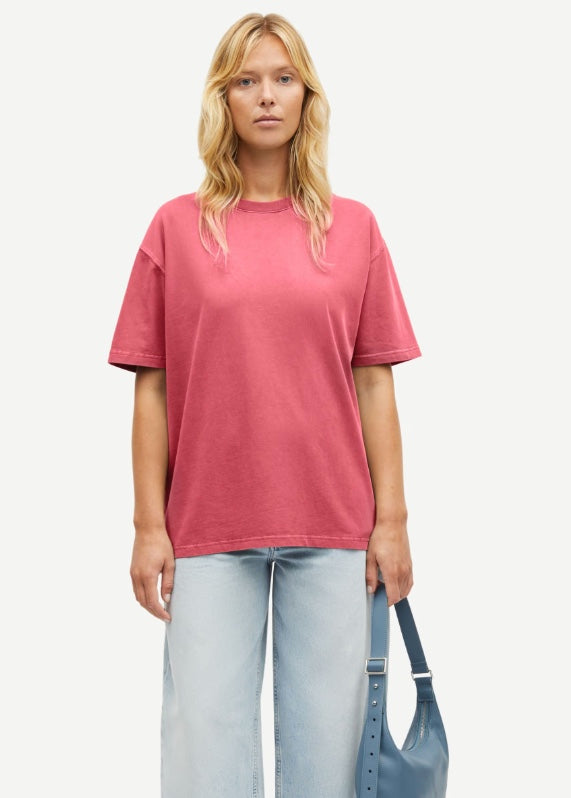 SAMSOE EIRA T-SHIRT ROSE WINE