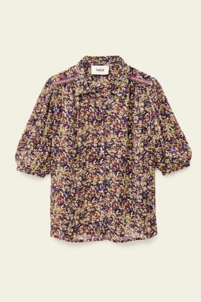 BA&SH LARK BLOUSE VIOLET