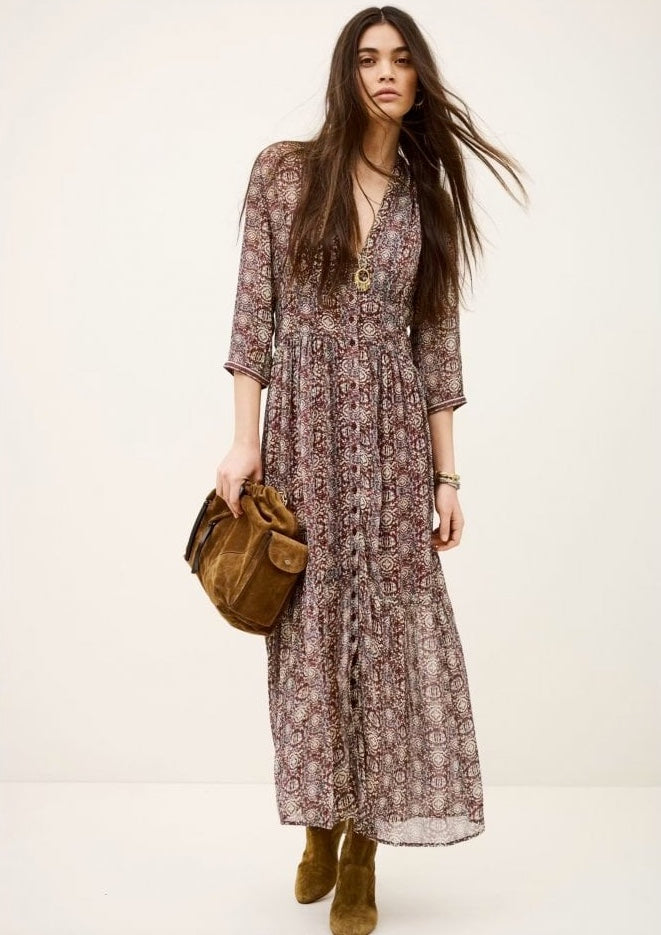 BA&SH DAZZLE JURK PRINT