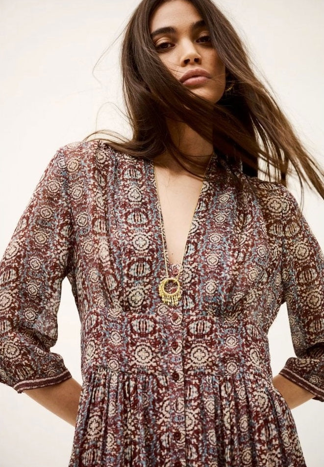 BA&SH DAZZLE JURK PRINT